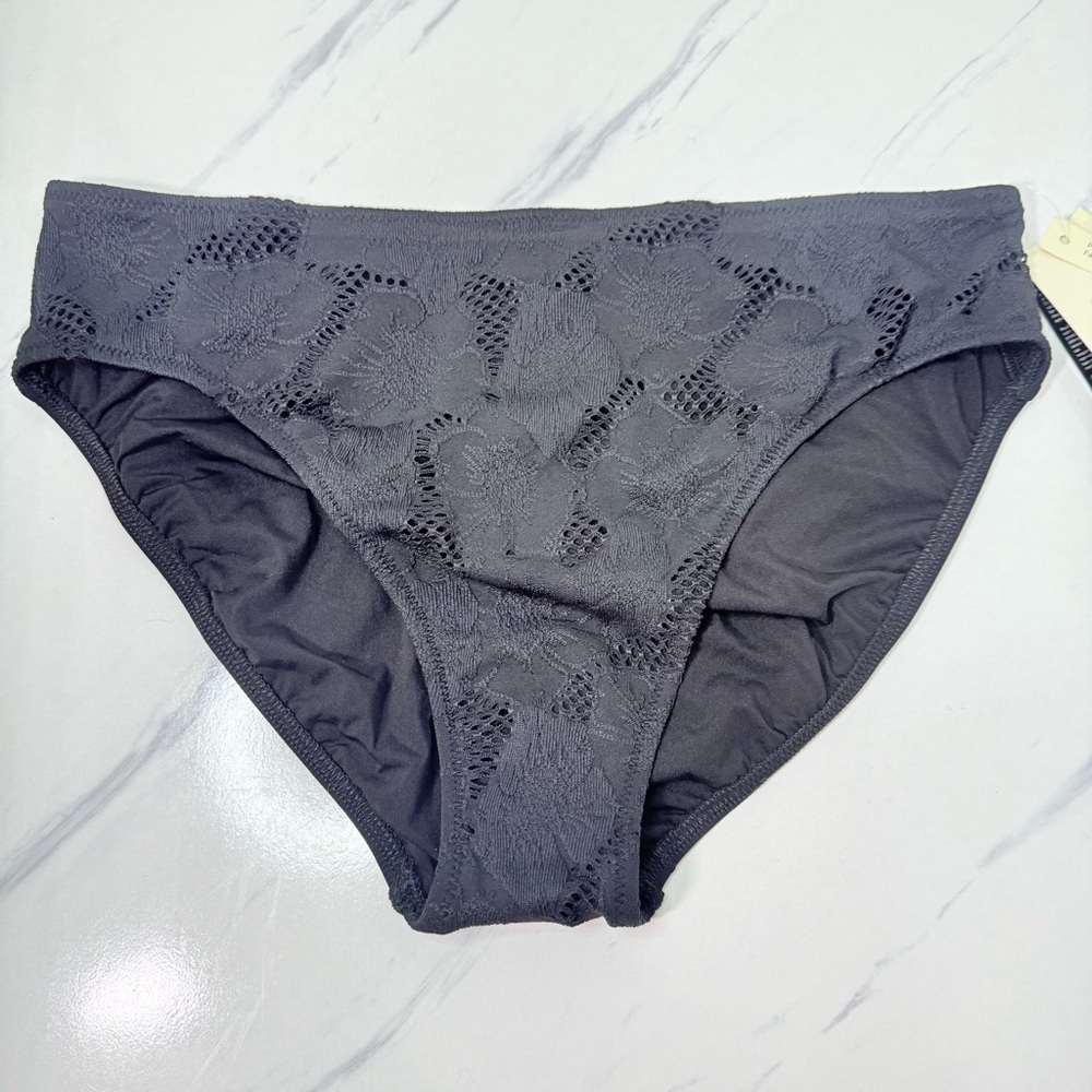NWT Profile by Gottex Late Bloomer Classic Fit Black Lace Bikini Bottoms Size 12 - Picture 2 of 12
